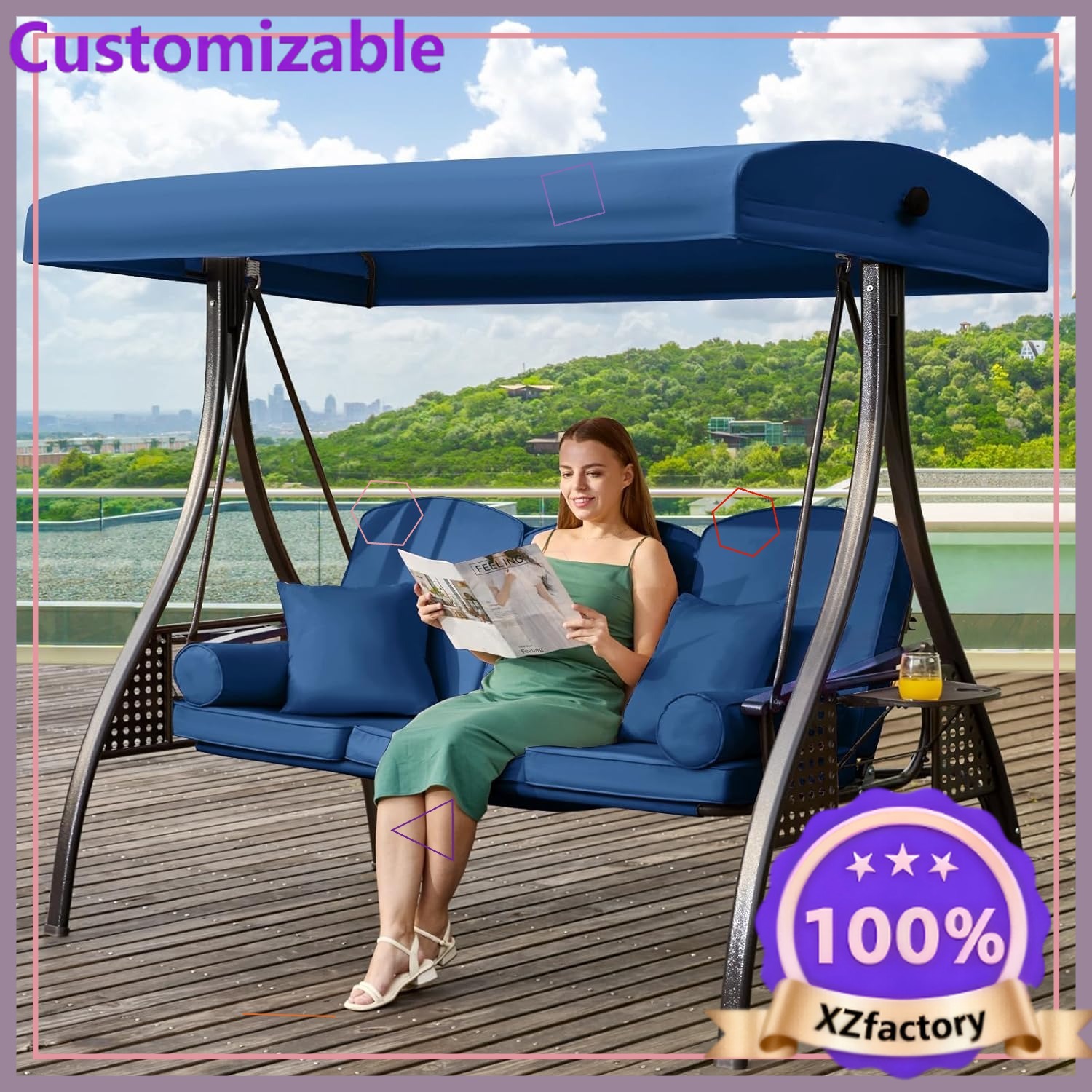 Outdoor Furniture Factory - Direct usine 2026 Balançoire de véranda