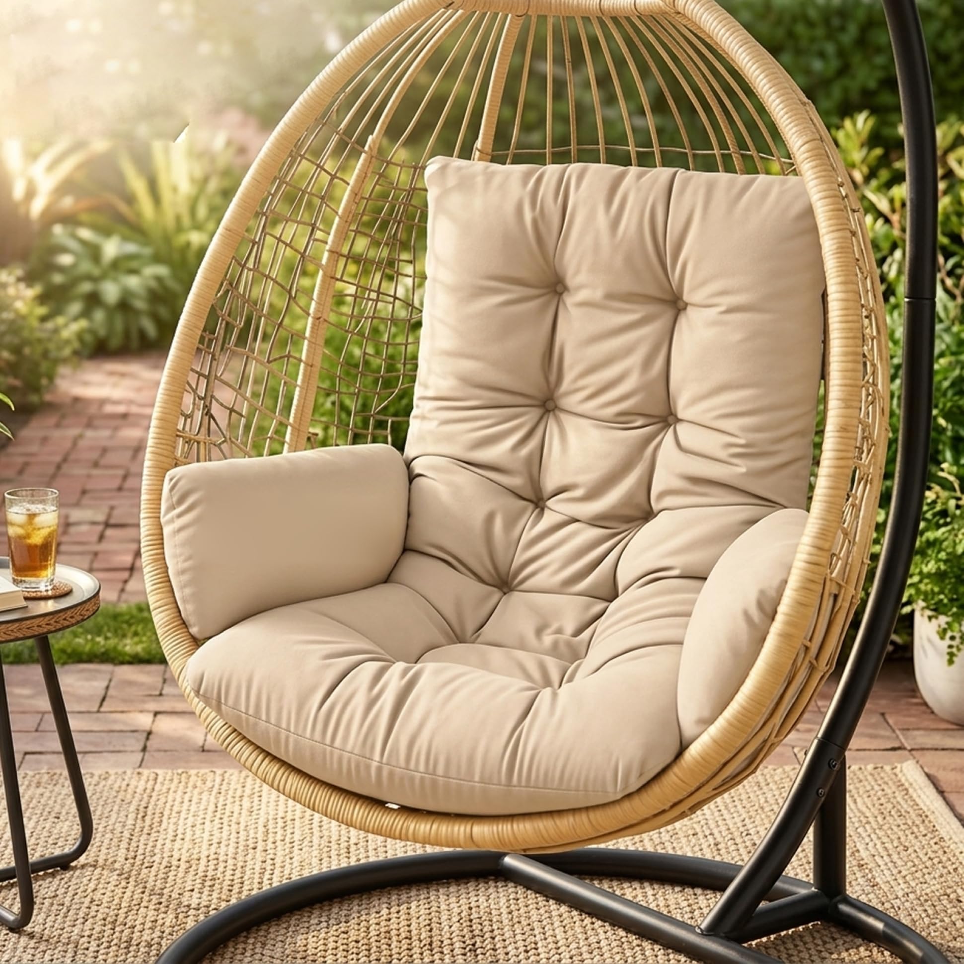 Outdoor Furniture Egg Chair - Coussin de remplacement pour fauteuil suspendu,