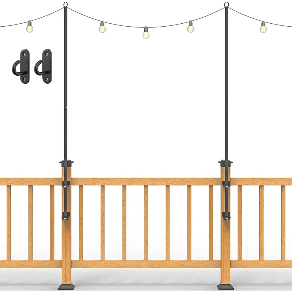 Outdoor Furniture Set - Paquet de 2 poteaux lumineux de