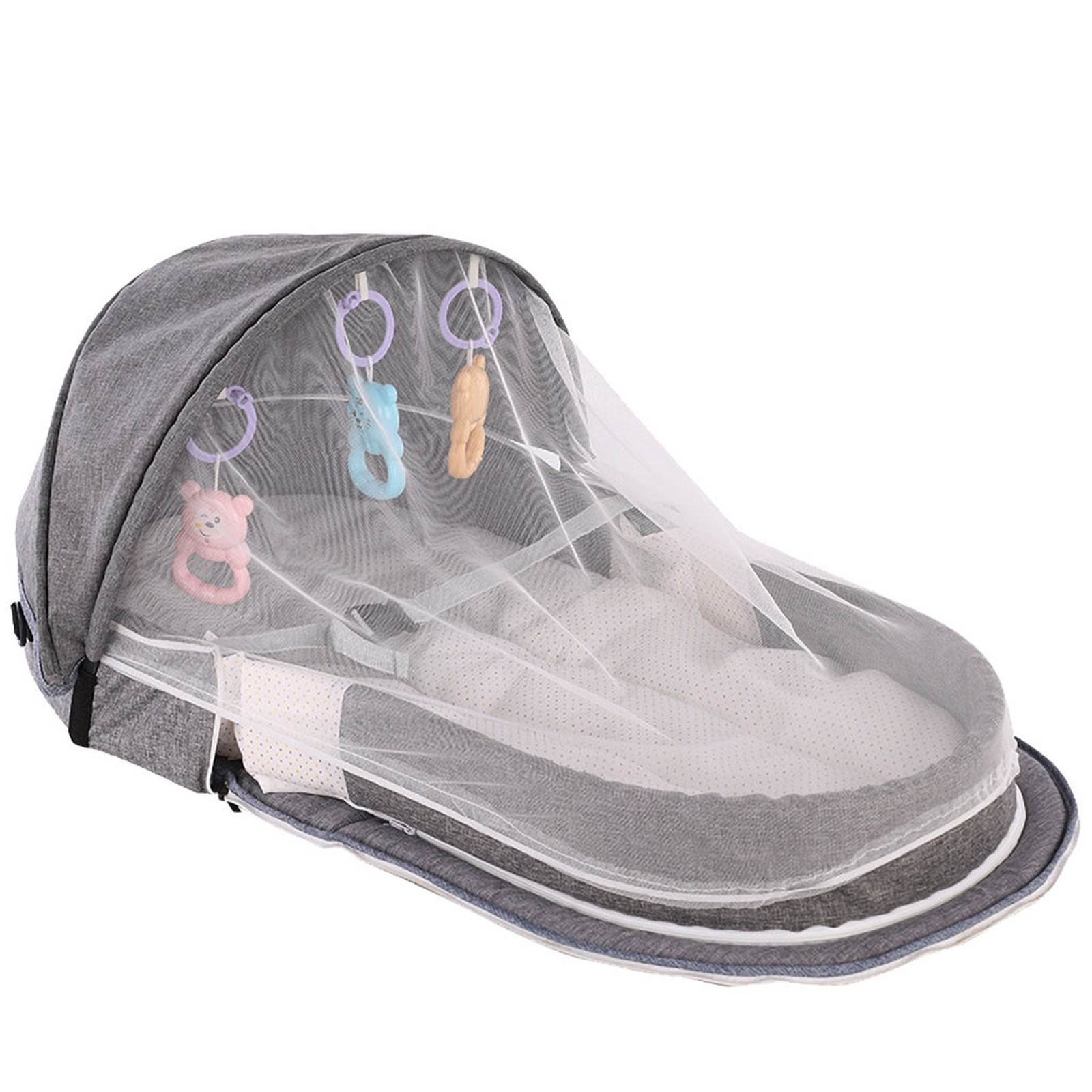 Camping Cot Foldable - Lit Pliable et Portable pour Bébé,