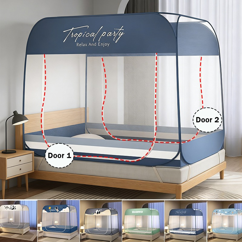 Camping Cot Foldable - Moustiquaire de lit, moustiquaire mongole portable