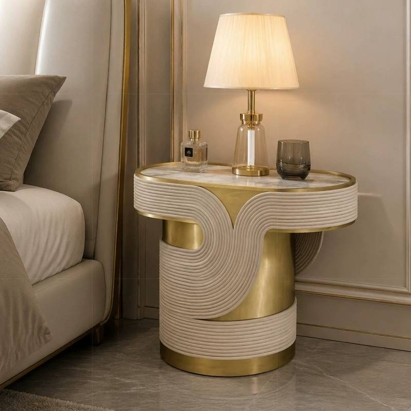 Tables Basses Ovales Dorées de - Outdoor Furniture Dubai avis et prix