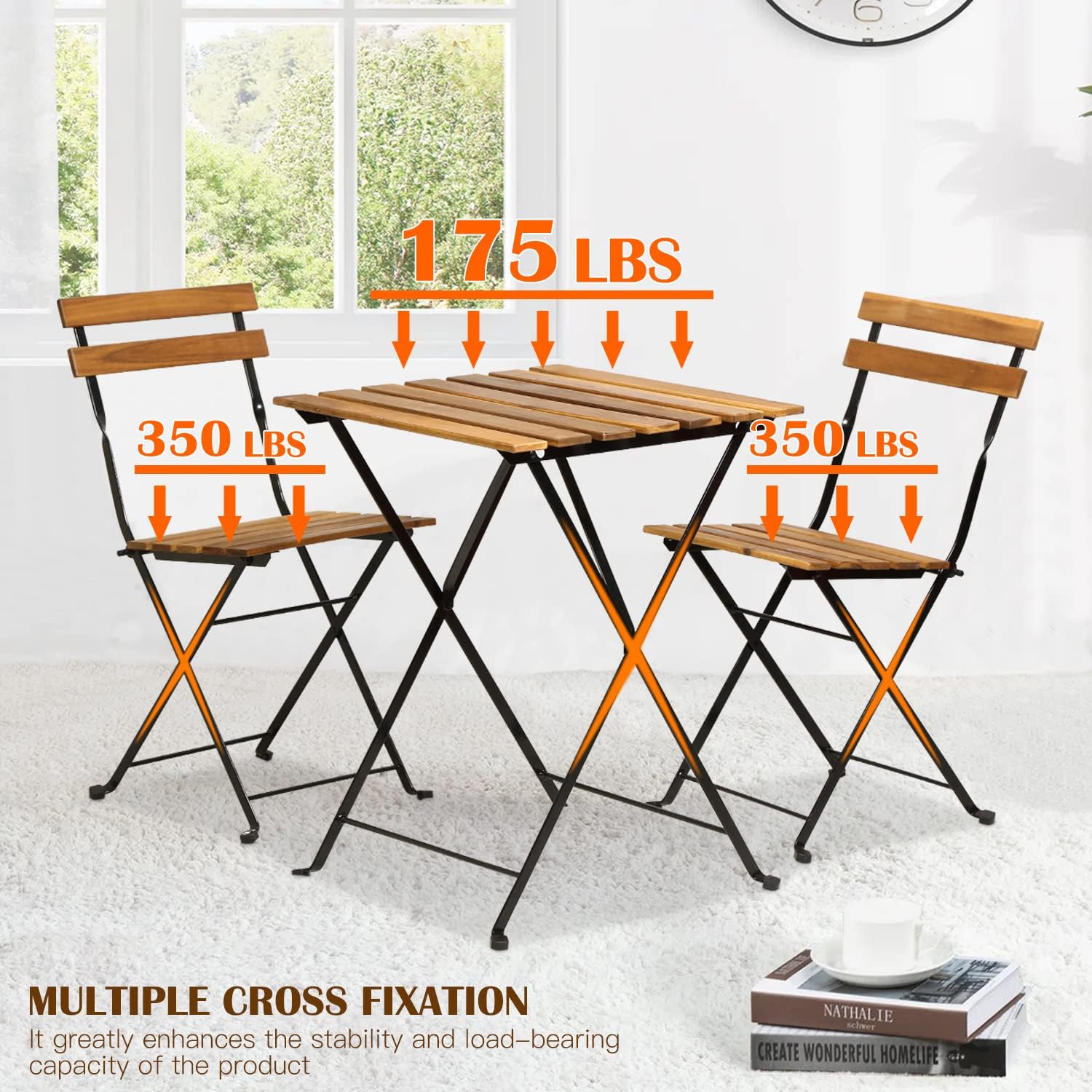 Ensemble bistrot de patio plia - Outdoor Furniture Set avis et prix