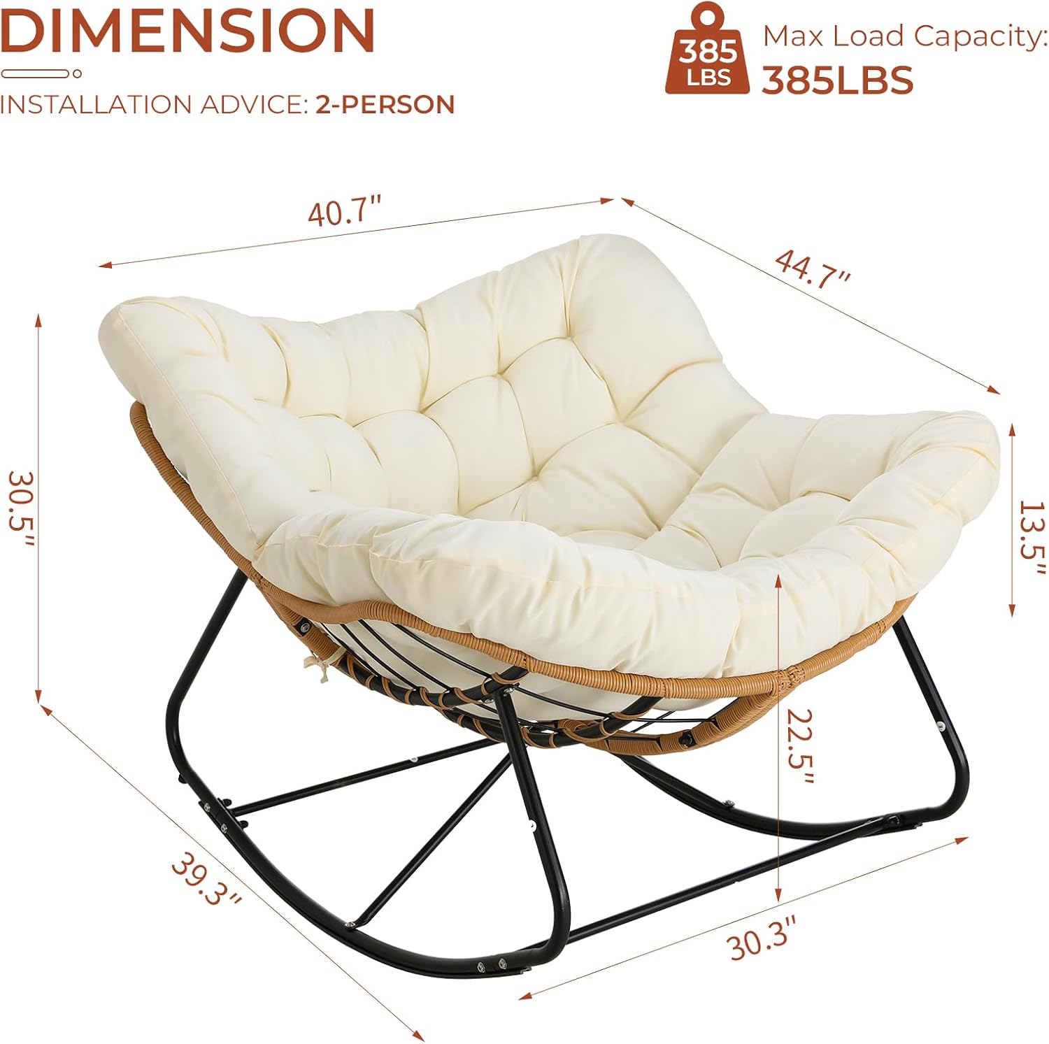 Fauteuil à bascule Papasan sur - Outdoor Furniture Egg Chair avis et prix
