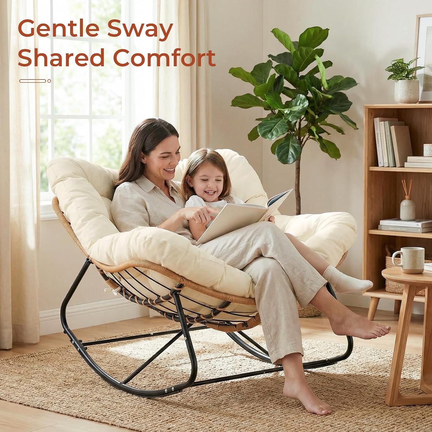 Fauteuil à bascule Papasan sur - Outdoor Furniture Egg Chair avis et prix