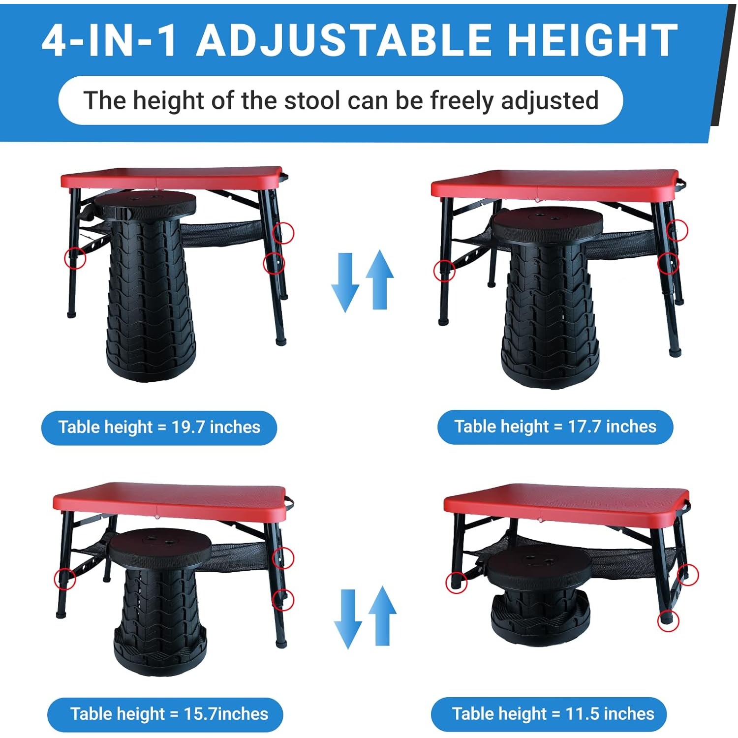 Ensemble Table et tabourets pl - Camping Cot Foldable avis et prix